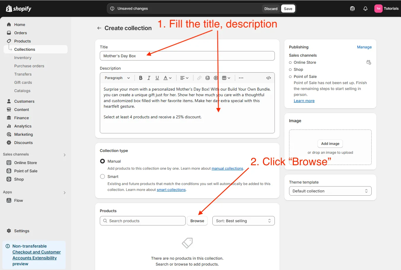 Fill collection form