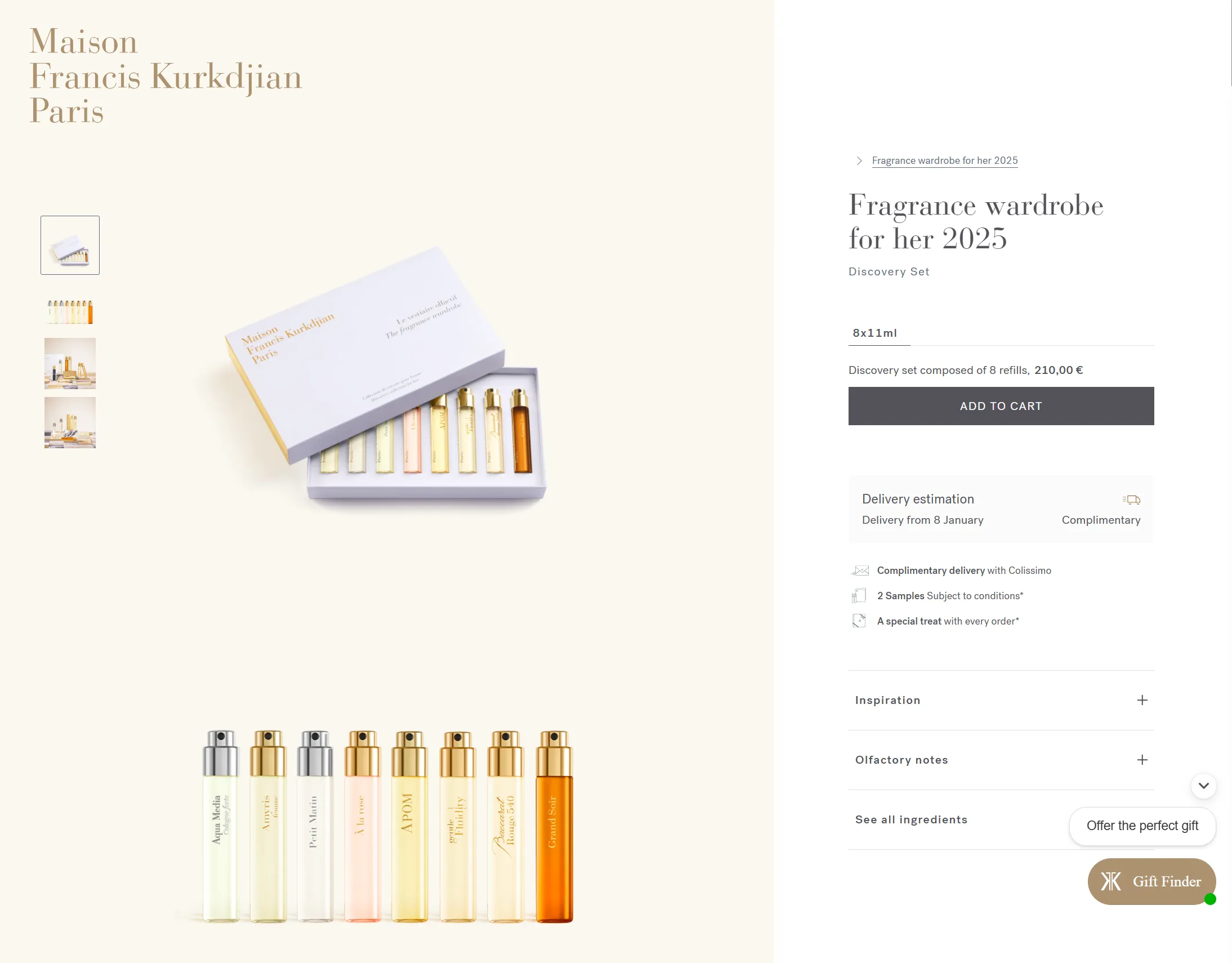 Fragrance discovery box