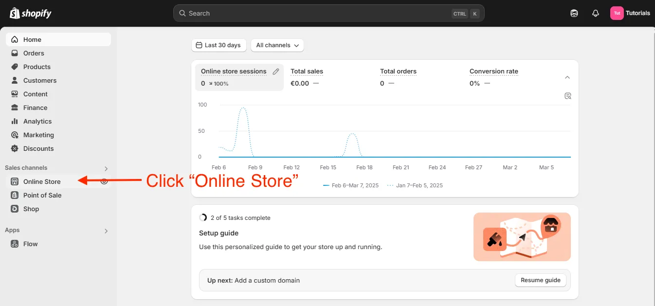 Shopify Online Store