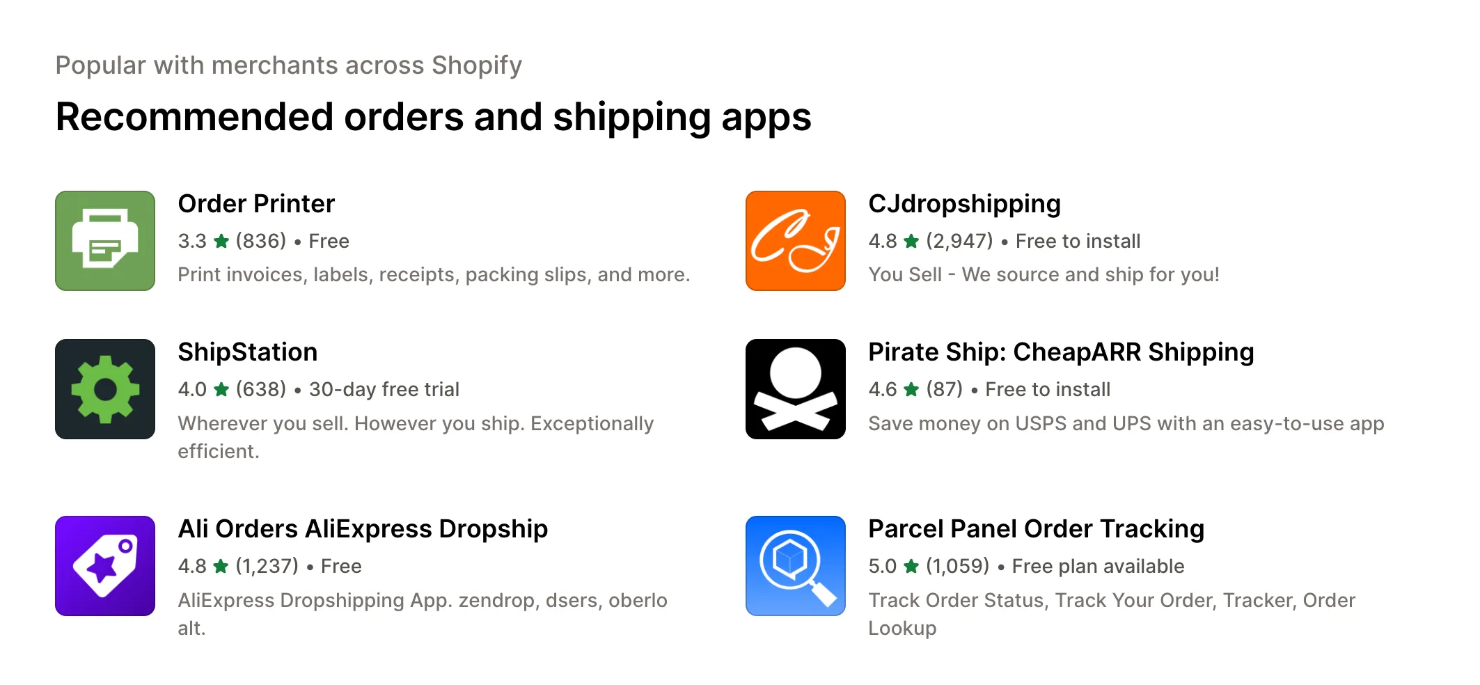 Shopify apps