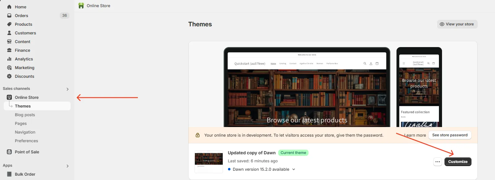 Shopify Online Store