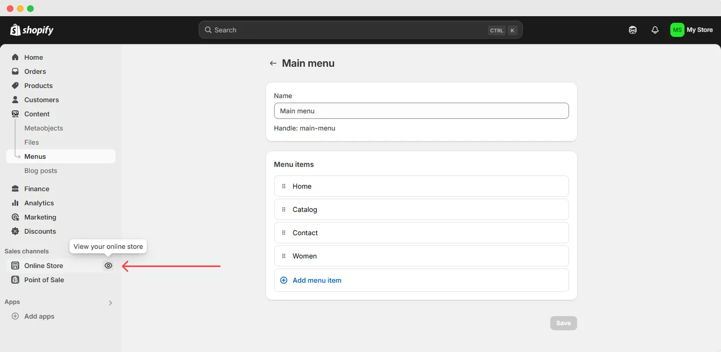 Shopify preview collection
